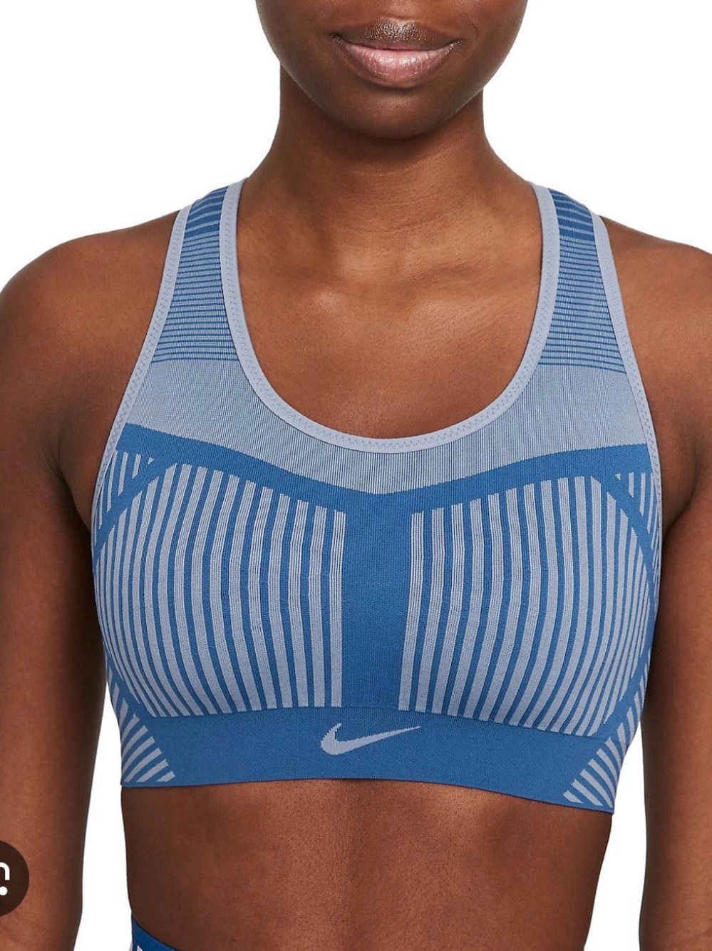 Nike flyknit Blue Seamless Sports Bra